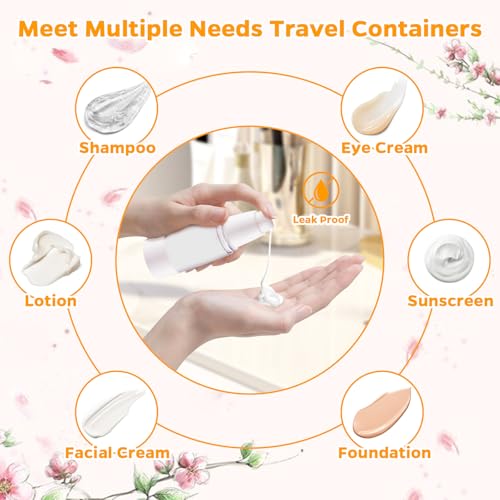 13 Pack Big Travel Size Containers, Airless Pump Bottles Jar Kit