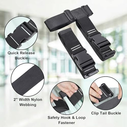 Vigorport Luggage Connector Straps for Suitcase, Add A Bag Suitcase Belt - size: 2''W - XX-Large
