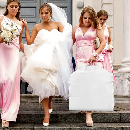 Simple Houseware 70" Long, 8" Depth Wedding Dress Garment Bag with Pockets - size: 70-Inch Long w/ Pocket, Single