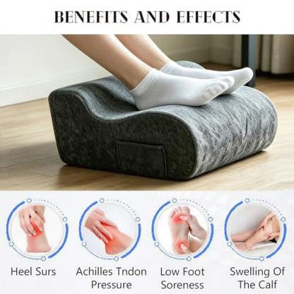 Foot Rest Under Desk, Used to Support The Feet (Light Gray, 001) - color: Light Gray, size: 001