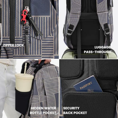 Sherpani Solstice, Anti-Theft Backpack for Women (Granite) - color: Granite