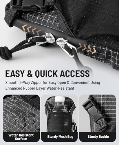 Phone Holder for Backpack Molle Phone Holster Bag Phone Case Pouch - color: Black