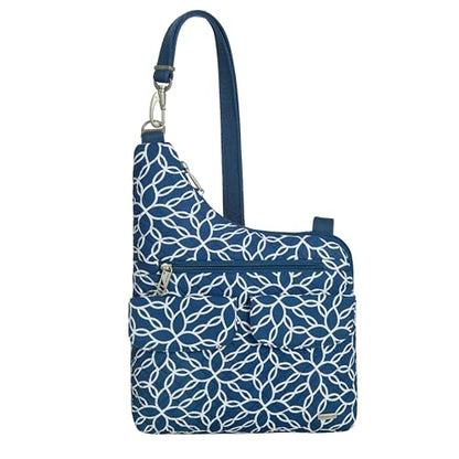 Travelon Anti-Theft Classic Crossbody Bag - color: Woven Flower