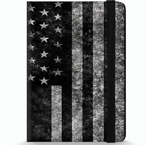 Passport Holder Wallet Cover Case,RFID Blocking Passport Cover,Large Capacity Travel Wallet with Multi Card Slots (Black and White American Flag) - color: Black and White American Flag