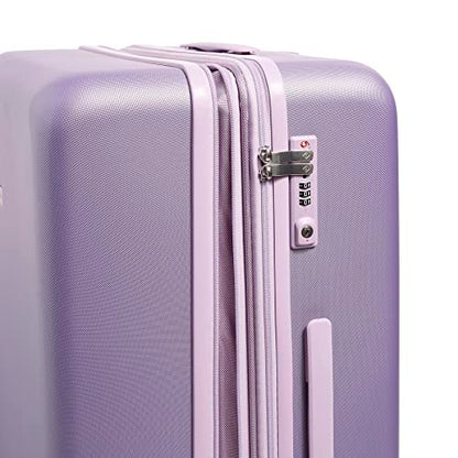 Vera Bradley Women's Hardside Rolling Suitcase Luggage, Purple Shimmer, 22" Carry On, 26" Check In, & 29" Check In - color: Purple Shimmer