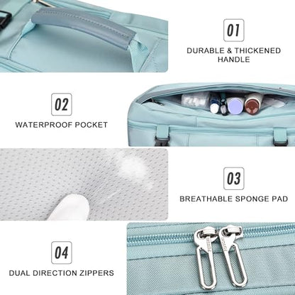 PIJUSHI Travel Backpack, TSA Carry On Bag Flight Approved, Fits 16" Laptop - color: Blue