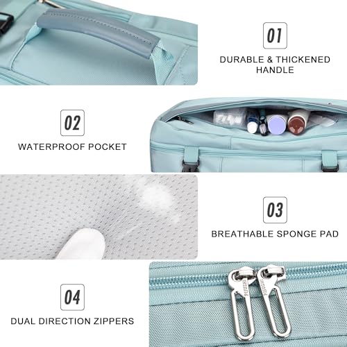 PIJUSHI Laptop Travel Backpack Carry On Flight Approved Fits 16 inch Laptop - color: Blue