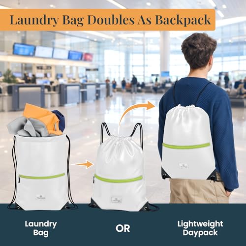 TRIPPED Travel Gear Extra Large Compression Packing Cubes 6-Piece Set - color: White
