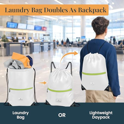 TRIPPED Travel Gear Extra Large Compression Packing Cubes 6-Piece Set - color: White