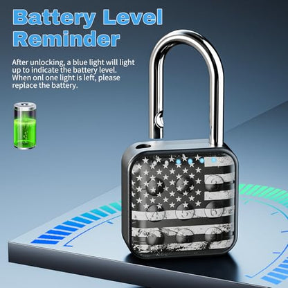 Locker Lock, 6-Digit Keypad Combination Lock for Gym Lockers - color: Black Tactical Flag, size: 1 Pack