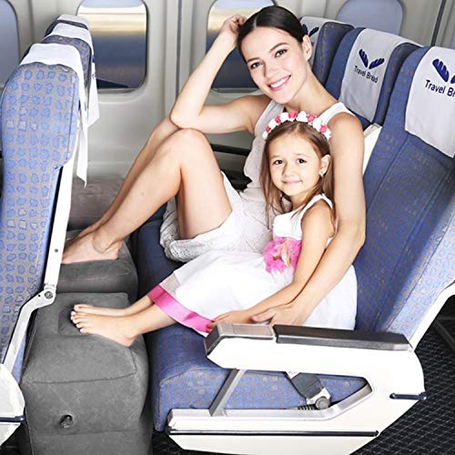 Betus Inflatable Travel Foot Rest Pillow - Ultra Comfortable and Compact - Toddle & Kids Leg Rest Stool for Long Flight/Trip by Airplane or Car - color: Foot Pillow