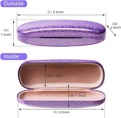 ZONLY Eyeglasses Case,(4 Piece) Unisex Hard Shell Eyeglasses Cases Protective Case For Glasse - color: Style a