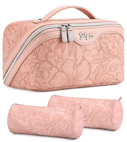 BOYATU Travel Makeup Bags Cosmetic Organizer Bag: 3-Set Make up Bag - color: 01-Z-Pink