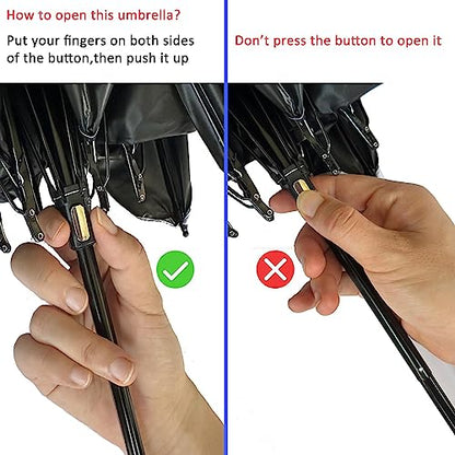 Mini Travel Umbrella with Case - Compact & Lightweight for Men & Women - Windproof & UV Protection - Portable Folding Pocket Umbrella