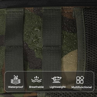 9L Mini Tactical Backpack for Men and Women, Gym Hiking Travel Daypack - color: Jungle Camo