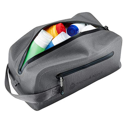 DoppSåk Waterproof & Leak-Proof Travel Toiletry Bag | Large, Charcoal Grey - color: Charcoal Grey, size: Large