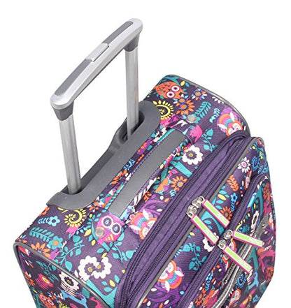 Lily Bloom Large Expandable Design Pattern Luggage With Spinner Wheels For Woman (28in, Wildwoods) - color: Wildwoods