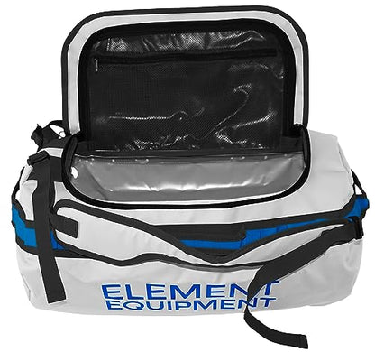 Element Equipment Trailhead Duffel Bag Shoulder Straps Waterproof Light Grey/Blue Small - color: Light Grey/Blue, size: Small 30 Liters