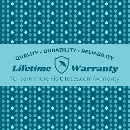 Totes Folding Golf Umbrella Water Repellant, Auto Open/Close, UV Sun Protection, 54-Inch, Black/British Tan - color: Black/british Tan