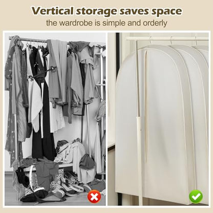 Acid Free Cotton Garment Bag Dress Suit Storage 1 Pcs 42 Inch - size: 42 Inch