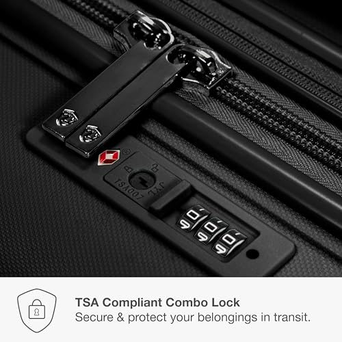 Traveler's Choice Pagosa Hardshell Expandable Luggage with Spinner Wheels, Black, 30-Inch Large - color: Black, size: 30-Inch Large