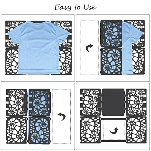 BoxLegend Shirt Folder V2 Shirt Folding Board Easy and Fast to Fold Clothes - color: Black