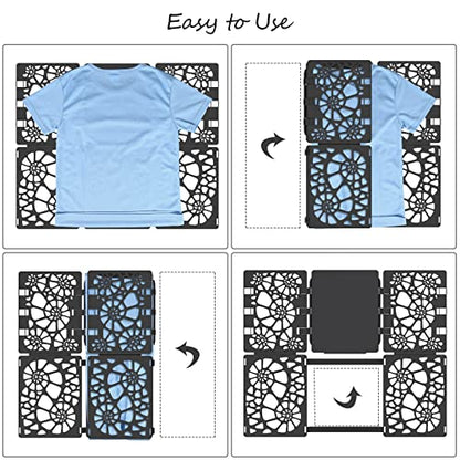 BoxLegend Shirt Folder V2 Shirt Folding Board Easy and Fast to Fold Clothes - color: Black