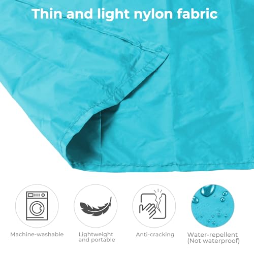 Pocket Picnic Blanket, Small Picnic Blanket 43x27" 1.27oz Blue 1 Person - color: Blue (Grey Pack), size: 43x27″