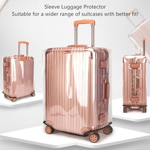 Veki Clear Suitcase Cover PVC Protector - color: Full enclosure, size: 22inch