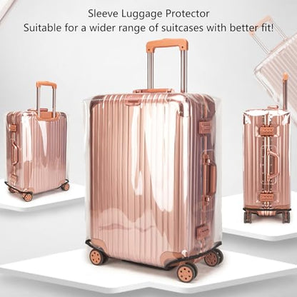 Veki Clear Suitcase Cover PVC Protector - color: Full enclosure, size: 22inch