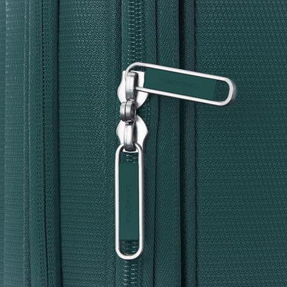 Samsonite UpLIFT Lightweight Medium Checked Softside Luggage with Spinner Wheels - Expandable - Airline-Approved, Polyester Soft Suitcase for Ultra Light Travel - Emerald Green - color: Emerald Green, size: Medium Checked