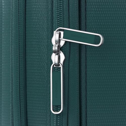 Samsonite UpLIFT Lightweight Medium Checked Softside Luggage with Spinner Wheels - Expandable - Airline-Approved, Polyester Soft Suitcase for Ultra Light Travel - Emerald Green - color: Emerald Green, size: Medium Checked