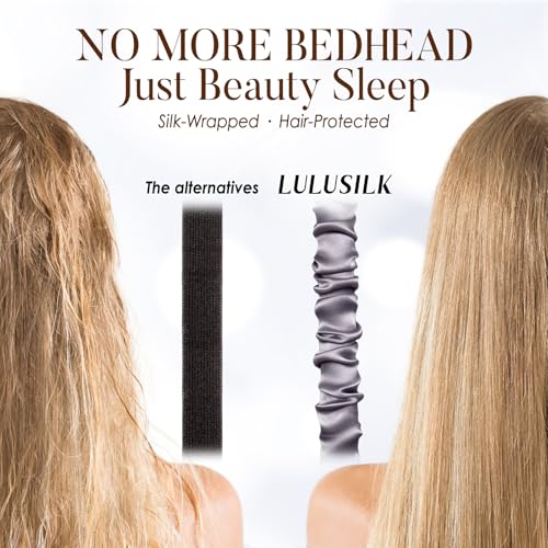 LULUSILK Mulberry Silk Sleep Eye Mask for Sleeping Women Men, Charcoal Gray - color: Charcoal Gray