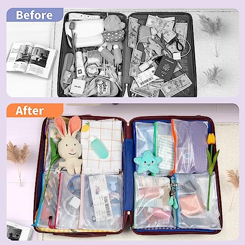 Umriox 24 Pack A5 Black Mesh Zipper Pouches, Office Document Storage Bags - style: Black 24pcs, A5