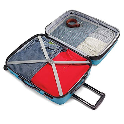 Samsonite Omni PC Hardside Expandable Luggage with Spinner Wheels, Caribbean Blue, 3-Piece Set (20/24/28) - color: Caribbean Blue, size: 3-Piece Set (20/24/28)