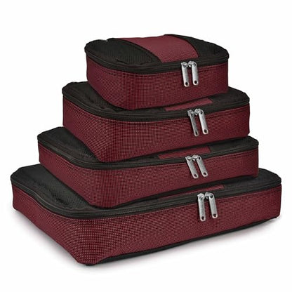Travel Select Amsterdam Softside Expandable Luggage with Rolling Wheels, Red, 8-Piece Set (15/21/25/29) with Packing Cubes - color: Red, size: 8-Piece Set (15/21/25/29) with Packing Cubes