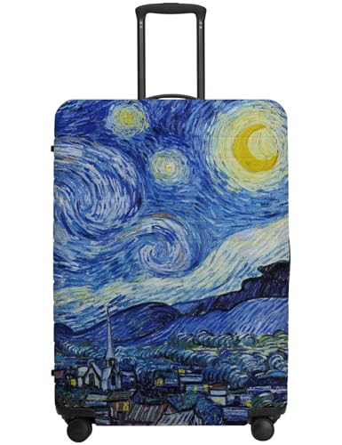 Luggage Covers For Suitcase TSA Approved, Fits 18-32 Inch - color: Starry Night, size: M(23"-26" Suitcase)