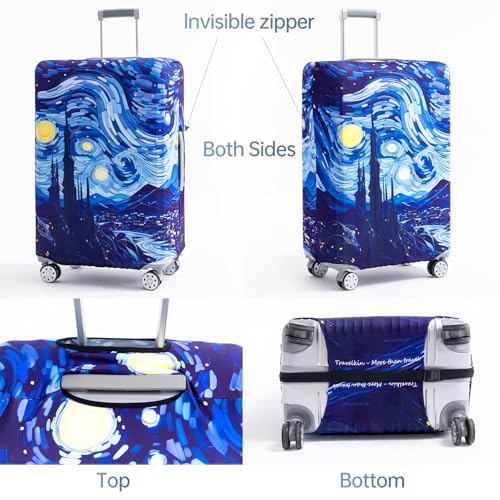 Travelkin 여행 가방 Tsa 승인 여행 가방 커버 프로텍터, Galecy, Galecy Galaxy - color: Galecy, size: XL(29-32inch suitcase)