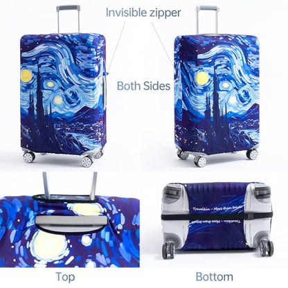 Travelkin 여행 가방 Tsa 승인 여행 가방 커버 프로텍터, Galecy, Galecy Galaxy - color: Galecy, size: XL(29-32inch suitcase)