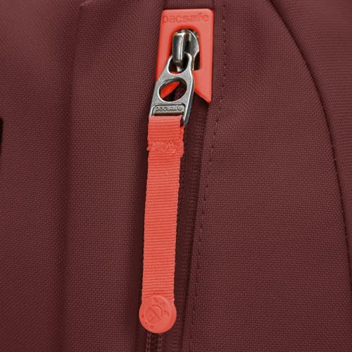 Pacsafe GO 25L Anti Theft Backpack, Garnet Red - color: Garnet Red