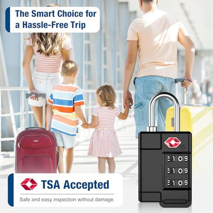 TSA Approved Cable Luggage Locks Plastic 4PCS - size: Plastic 4PCS