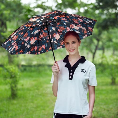 LANBRELLA 컴팩트 리버스 접이식 우산 자동 방풍 여행용 우산 - color: T2.3-로즈, size: 46인치