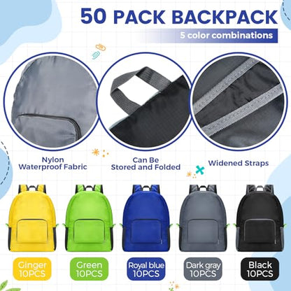 Eccliy Backpacks Bulk 17 Inch Lightweight Foldable Travel,5 Classic Color - color: Classic Color