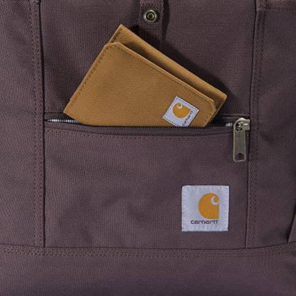 Carhartt Convertible Backpack Tote, Durable Tote Bag with Adjustable Backpack Straps and Laptop Sleeve, Wine - color: Wine