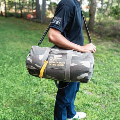 Rothco Canvas Equipment Bag, Heavyweight Cotton Carryall - color: Black, size: 19 Inches