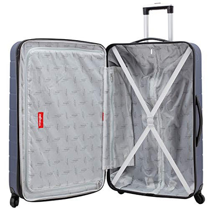 Wrangler Smart Spinner Hardside Luggage, 3 Piece Set, Navy Blue - color: Navy Blue, size: 3 Piece Set
