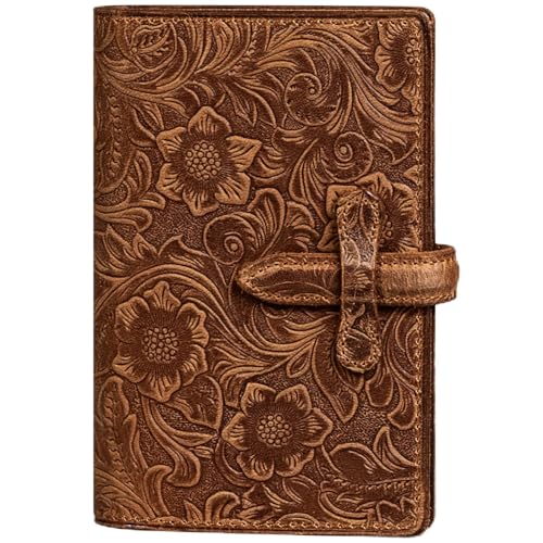Genuine Leather Passport Holder Travel Bifold Wallet | For Men And Women Slim RFID Blocking Brown - color: Brown