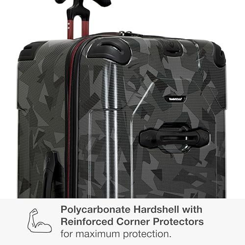 Traveler's Choice Maxporter II Polycarbonate Hardside Trunk with Spinner Wheels, Gray Camo, 31-Inch Large Trunk - color: Gray Camo, size: 31-inch Large Trunk
