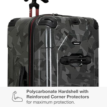Traveler's Choice Maxporter II Polycarbonate Hardside Trunk with Spinner Wheels, Gray Camo, 31-Inch Large Trunk - color: Gray Camo, size: 31-inch Large Trunk