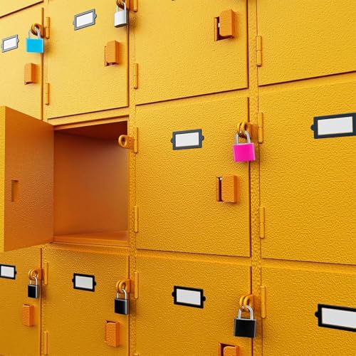 3 Pcs Small Locks with Keys,Multicolor Mini Key Locks, Plastic-Covered Copper Keyed Padlock for Luggage, Backpack, Gym Locker, Suitcase, Boxes - color: Multicolor 3 pcs